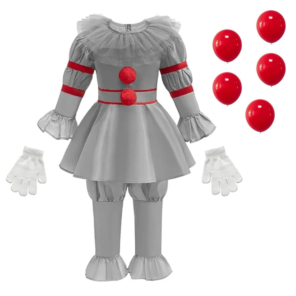 Kinder Pennywise Clown Cosplay Kostüm