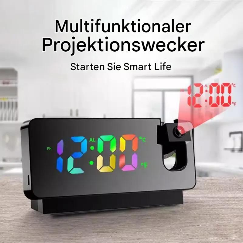 Multifunktionaler Projektions-Tischuhr mit Weckerfunktion