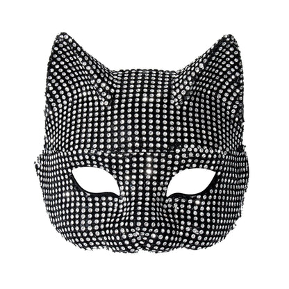 Glänzende Katzen Maske