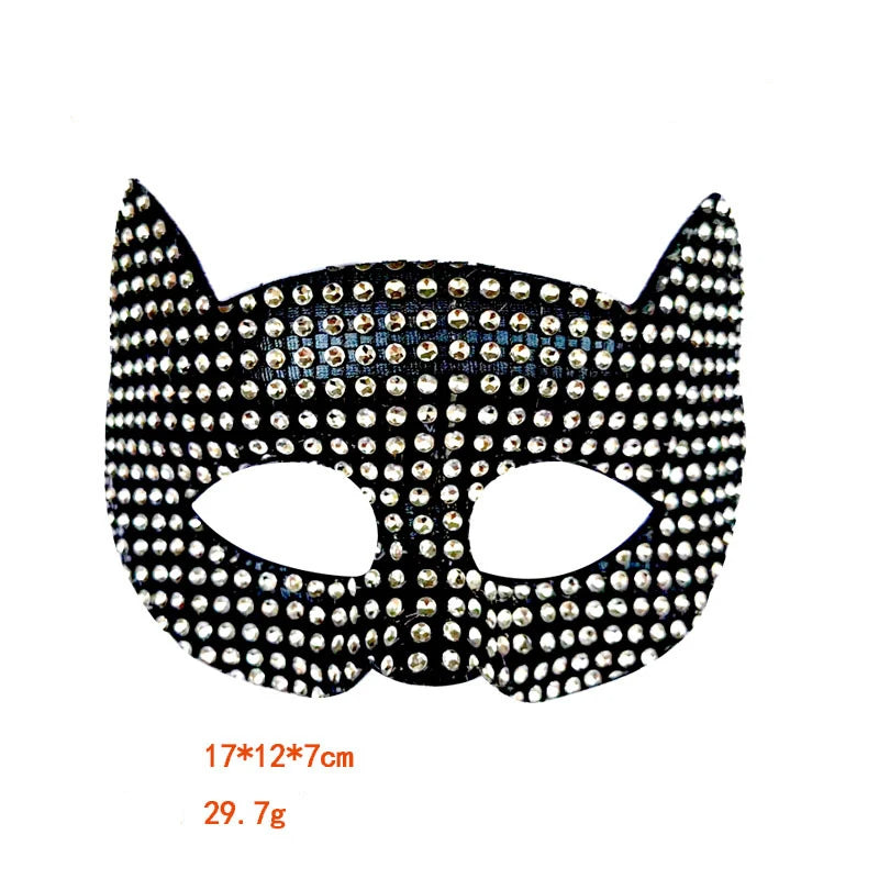 Glänzende Katzen Maske