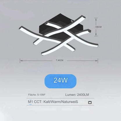 Moderne Deckenleuchte mit LED-Beleuchtung für Wohnzimmer
