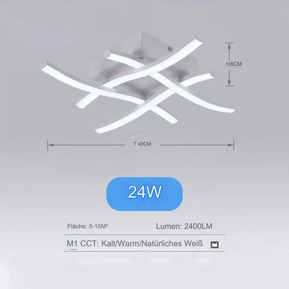 Moderne Deckenleuchte mit LED-Beleuchtung für Wohnzimmer